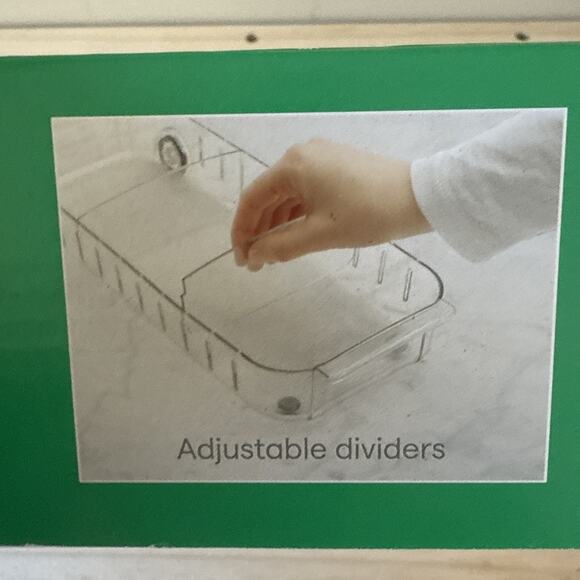 YouCopia RollOut Fridge Caddy, 6" Wide 6" Wide, Clear - Picture 5 of 12